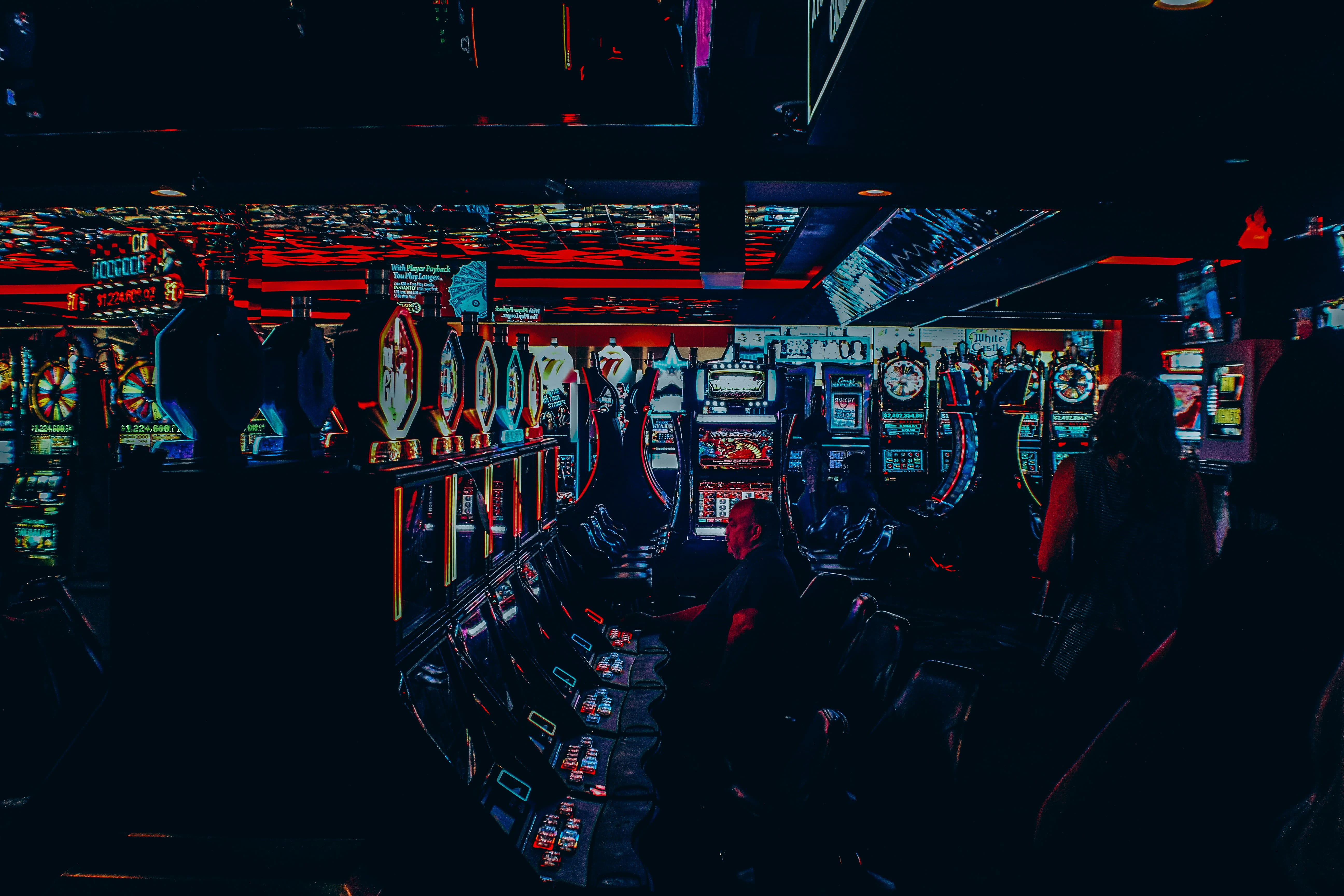 Slot machine casino photoshoot